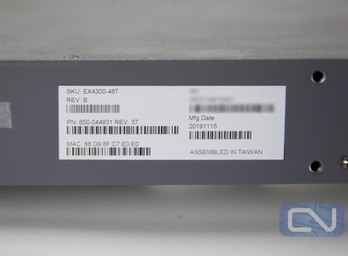 Commutateur géré Juniper EX4300-48T 48 ports Gigabit QSFP 1U sFlow Cloud - Photo 5/5