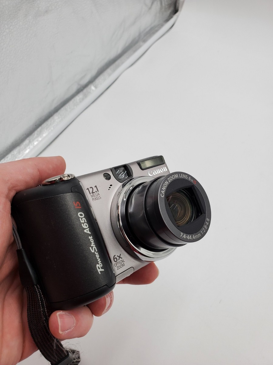 Canon PowerShot A650 IS 12.1MP Digital Camera 6x Optical Zoom W