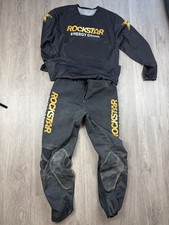 Bundle Rockstar Energy Motocross Pants Jersey Mens Medium 32 Inch Waist Black Bundle Rockstar Energy Motocross Pants Jersey Mens Medium 32 Inch Waist Black