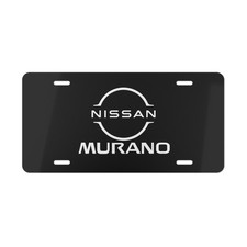 Nissan Murano License Plate Auto Car Tag Metal Aluminum Black Background