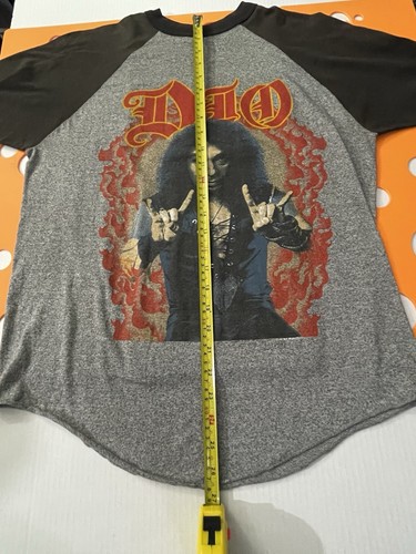 DIO Sacred Heart Tour Shirt Vintage 1980's Original Concert Shirt 3/4 Sleeves L - Picture 8 of 12