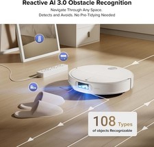 roborock Qrevo CurvX Robot Vacuum and Mop, 22,000Pa Suction, 3.14’’ Ultra Slim, 5