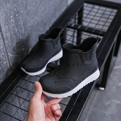 Wasserdichte Kinder Regenstiefel Jungen Mädchen rutschfest modisch