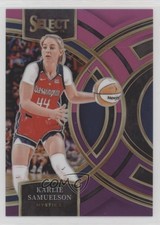 2024 Select WNBA Premier Level Pink & Purple Prizm 25/99 Karlie Samuelson 1hk7