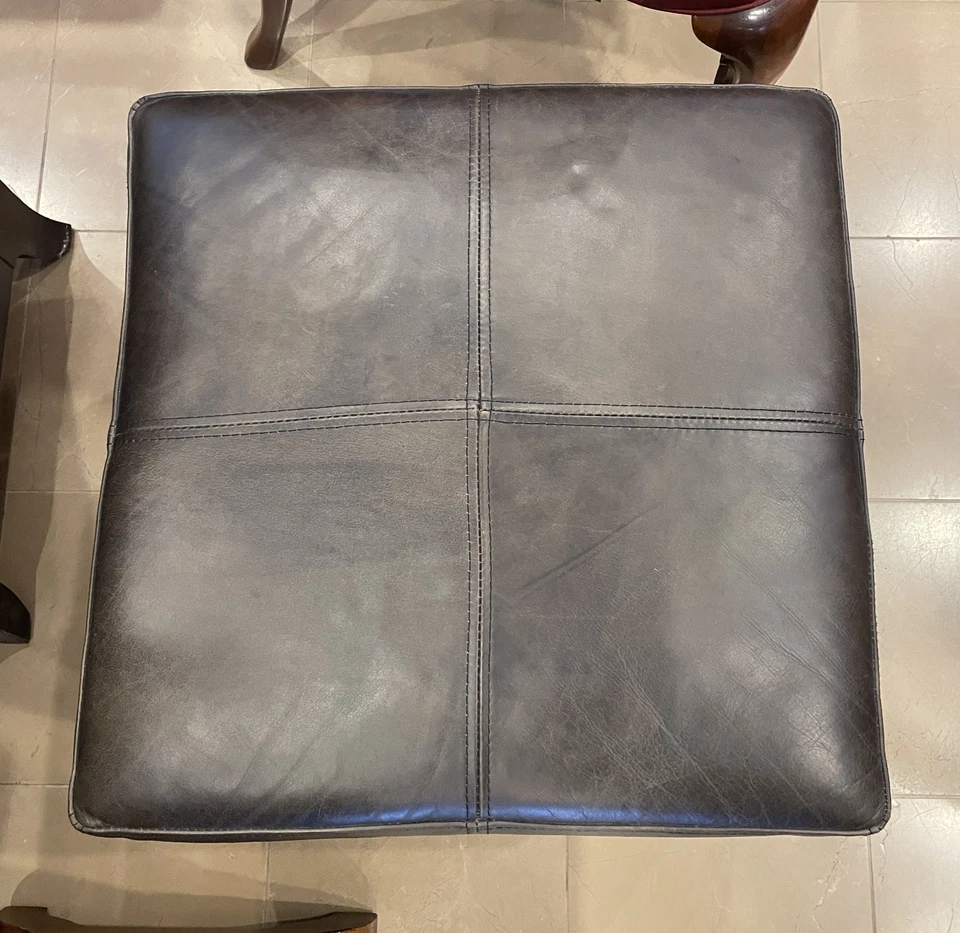 Restoration Hardware Rex Ottoman - Image 4 of 4