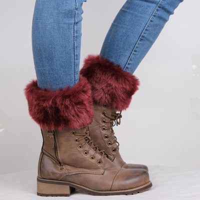 Winterliche Beinwärmer, Strickstiefel, Schuhe, Manschettenärmel, Topper