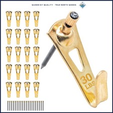 Professional Picture Hanging Hooks, 100 Count for Frames, Easy Nail Installation