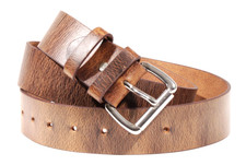 Men's Full Grain Buffalo Leather Belt 1.5 Amish Made USA Heavy Duty Work Casual