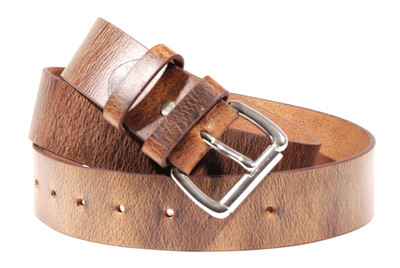 Men's Full Grain Buffalo Leather Belt 1.5 Amish Made USA Heavy Duty Work Casual