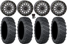 System 3 SB-6 15" Wheels Gm (5+2) 35" Versa Cross V3 Tires Maverick X3