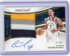 George Hill Auto 2024-25 Panini Immaculate Game Used Patch /50 Pacers #PPA-GHL