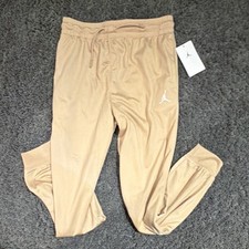 Jordan Boys Beige Jogger Pants L 12-13 YRS Elastic Waist MSRP $ 45.00
