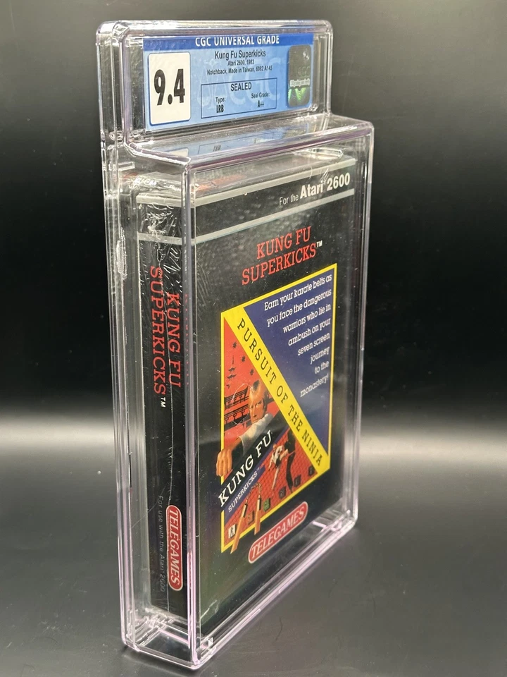 Kung Fu Superkicks (Atari 2600 1989) CGC 9.4 A++ New Factory Sealed Chuck Norris - Image 2 of 4
