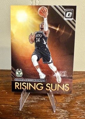 Panini Donruss Optic 23-24 Giannis Antetokounmpo Bucks Rising Suns #16 - NEW