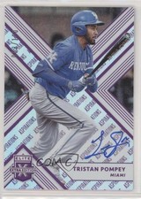 2018 Panini Elite Extra Edition Aspirations Purple 3/100 Tristan Pompey Auto fm0