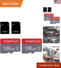 Universal Compatibility 128GB Memory Cards - C10 U3 A1 with Adapters Included