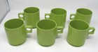 RARE SET 6x JONATHAN ADLER HAPPY HOME PRECIDIO OBJECTS MELAMINE GREEN MOD MUGS