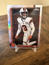 2025 Topps Chrome Football Jerry Jeudy Lightboard Team Logo SSP