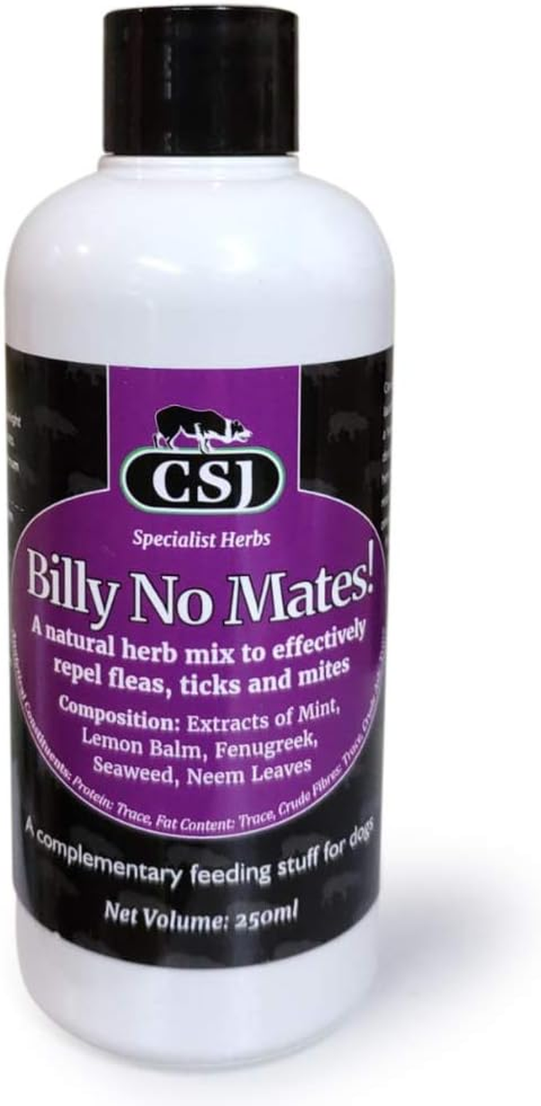 Billy No Mates - a Herbal Supplement to NATURALLY & Effectively Repel Fleas, Tic