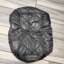 Cozy Cover Infant Car Seat Carrier Cover Fleece Warm Black Dark Gray