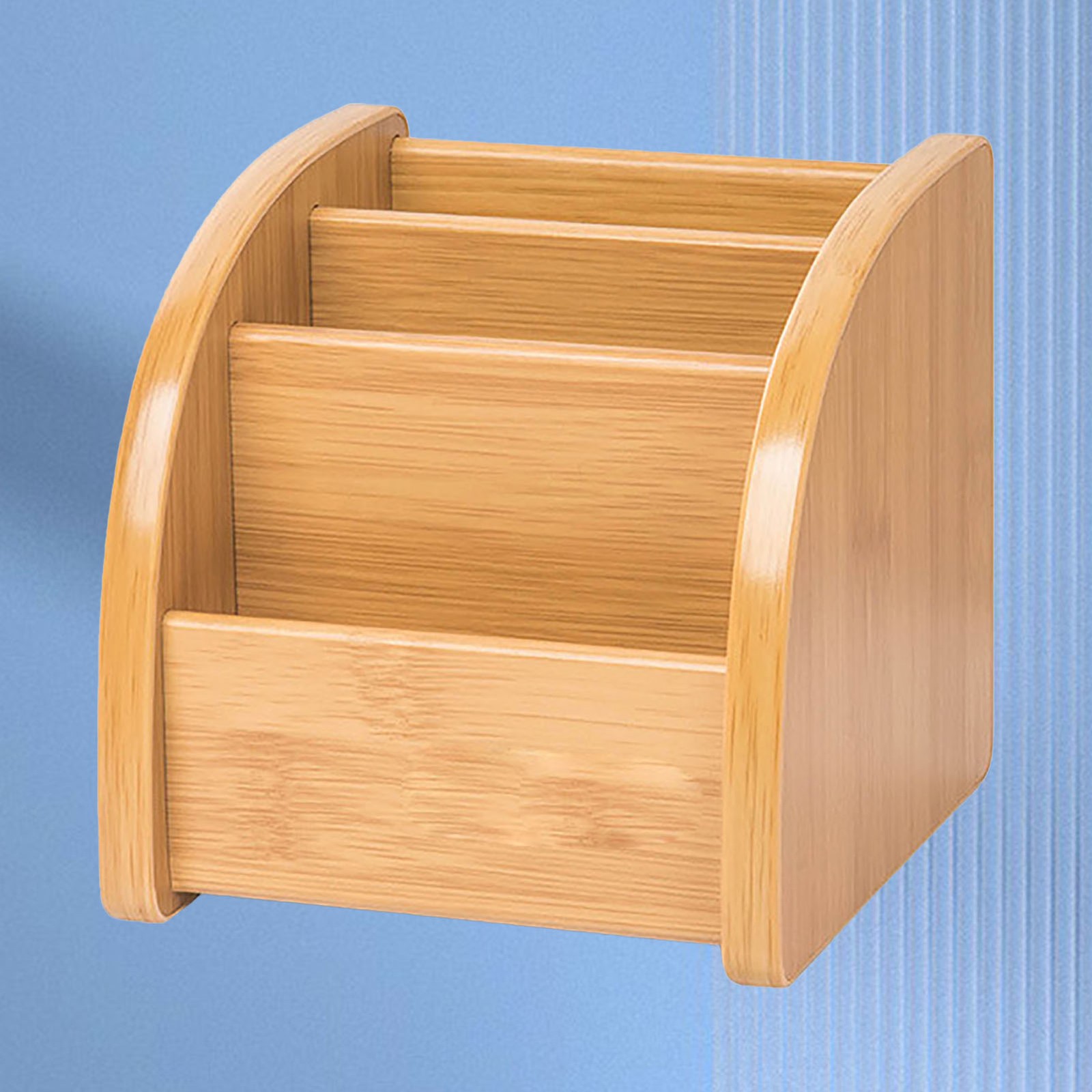 Pencil Holder Pen Cup Wood Large Capacity Desktop Storage Organizer Decoration