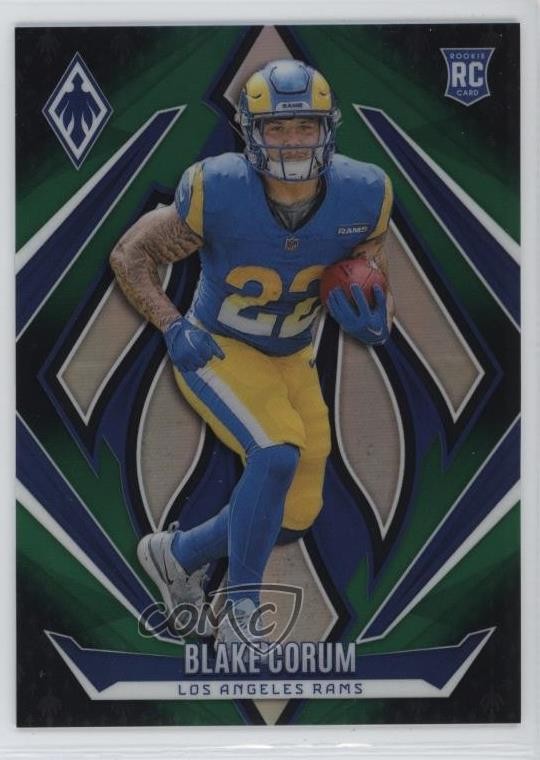 2024 Panini Phoenix Rookies Green Fade 174/199 Blake Corum #158 1jp6