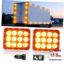 Wireless Magnetic Strobe Lights Remote Control For Trucks Amber