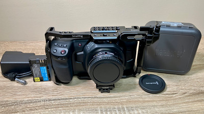 Blackmagic Cinema Camera 4K w/Metabones BMPCC4K T Speed Booster  XL 0.64x bundle