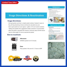 Silica Gel Desiccant Packs - 100 Packets, 2 Gram for Moisture Control