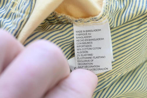 Izod Saltwater Stretch Khaki Chino Shorts Yellow Flat 9.5" INS Mens Sz 36 NWT - Picture 4 of 7