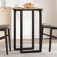Esstisch Quadratisch O-Gestell Massivholz Kiefer 50X50X75 Cm Stahl