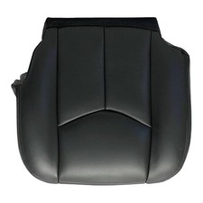 Dark Gray Leather Driver Side Seat Cover Replacement for Car Bottom Lower
