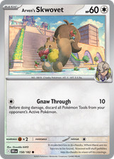 Arven's Skwovet 158/182 Common | Destined Rivals | Pokemon Card