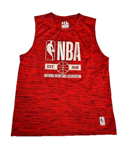 NBA Sleeveless Shirt Red And White Little Boys Size Large 14-16 - Picture 1 of 10