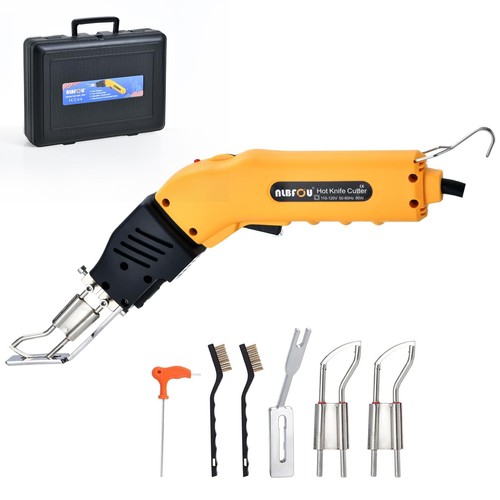 Rope Cutter Fabric Cutter, 80W Air Cooled Electric Hot Knife Cutting ...