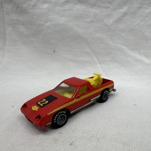 Vintage Hot Wheels Dodge Rampage Diecast Pickup Truck Red Yellow Black 1983