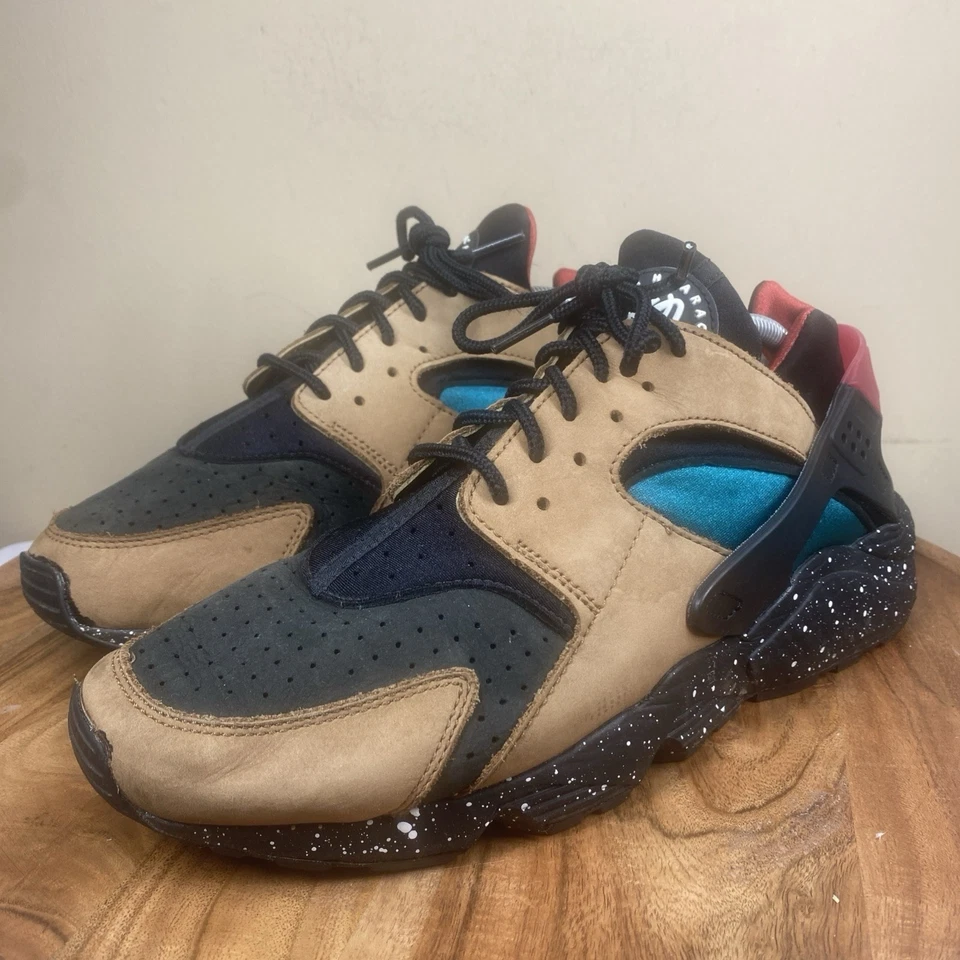 Nike Air Huarache Zapatos Bronceados Británicos Claros Para Hombres Marrón Negro Talla 11.5 DD1068-201 Foto 2 de 4