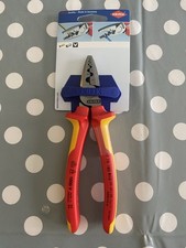 Image of Knipex 97 78 180 T VDE Insulated Crimping Pliers For End Sleeves 180mm