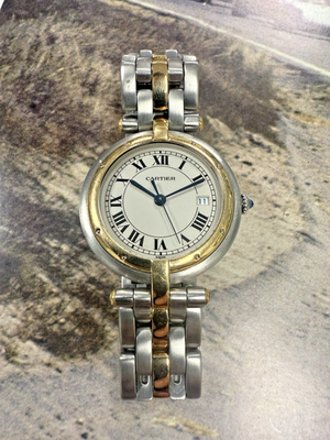 Ladies Cartier Cougar Steel And Gold Round 30mm Watch Ref: 183964