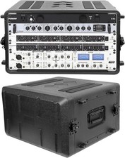 Rack Case 6U Space SHALLOW 16 Inch Deep shell, Light Weight DJ,19" Wide w Screws