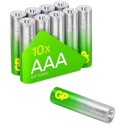 GP Super Micro (AAA)-Batterie Alkali-Mangan  1.5 V 10 St.
