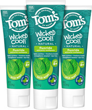 Tom'S of Maine Natural Wicked Cool Fluoride Toothpaste for Kids, Mild Mint, 5.1