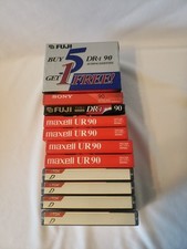 Lot Of 16 Blank Audio Cassettes -- Mix Of Fuji, Sony, Maxell, TDK