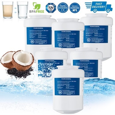 6Pcs For GE MWF 46-9991 MWFP BSS25JFRJWW Smartwater Fridge Water Filter Replace