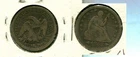 1853 P LIBERTY SEATED SILVER QUARTER FINE 5637T