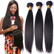 Brazilian Straight Human Hair Bundle Weft Extensions 8 26 Inch