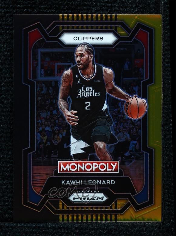 2023-24 Panini Prizm Monopoly Black Gold Prizm 1/5 Kawhi Leonard #37