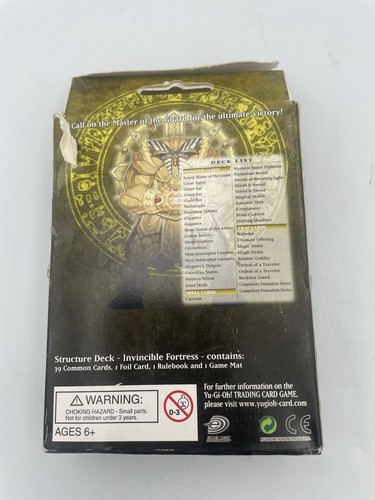 Yu-Gi-Oh! Invincible Fortress Deck 2005 – Open Box Sealed Cards + Bonus Sleeves - Picture 7 of 8