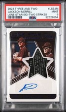2022 Panini Three and Two Jackson Merrill Lone Star Laundry Tag /2 Auto Padres