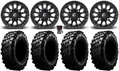 Fuel Vector MB 14'' Wheels 30'' Carnivore Tires Can-Am Maverick X3